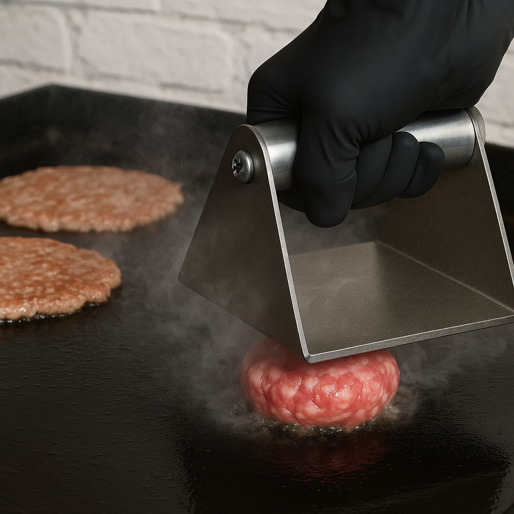 Smash de vacuno hecha en plancha